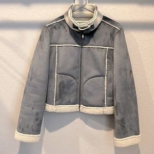 Bebe Faux Suede Bolero Jacket